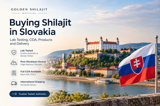Buying Shilajit in Slovakia — Golden Shilajit Official, Eurofins Tested, COA Available
