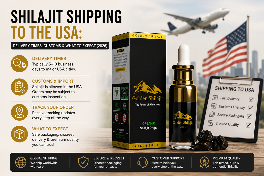 Shilajit shipping to USA delivery times customs clearance and import guide for American buyers 2026