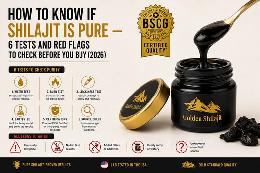 How to Know If Shilajit Is Pure — 6 Tests and Red Flags to Check Before You Buy (2026)