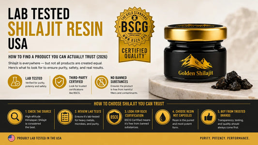 Lab Tested Shilajit Resin USA — How to Find a Product You Can Actually Trust (2026)