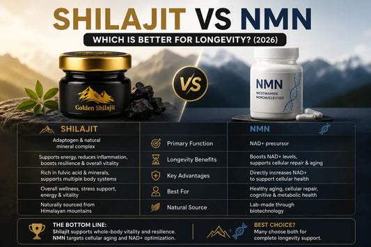 Shilajit vs NMN: Which Is Better for Longevity? (2026)