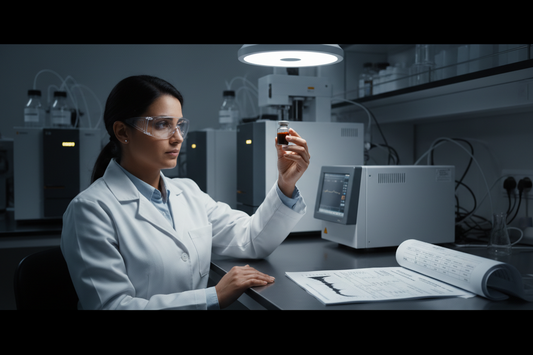 Eurofins Scientific laboratory testing documentation for Golden Shilajit batch SLJT01LQ — fulvic acid and heavy metals analysis
