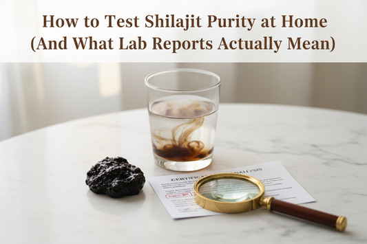 How to Test Shilajit Purity at Home (And What Lab Reports Actually Mean)
