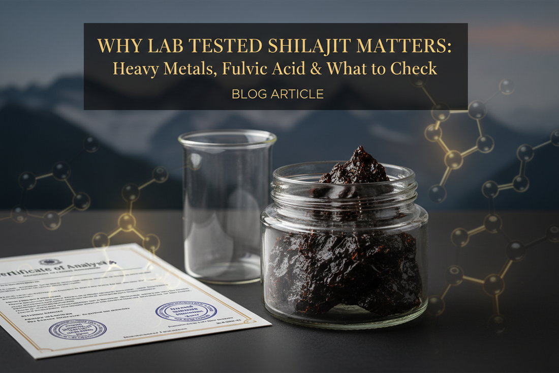 Eurofins lab test results for Golden Shilajit Official purified Himalayan resin